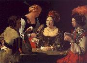 Georges de La Tour The Cheat with the Ace of Diamonds France oil painting reproduction
